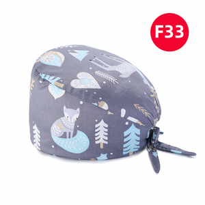 Cappelli per Sala Operatoria con Laccio Posteriore, Stampa Termica, Copricapo Medico Chirurgico in Tessuto Twill Unisex Senza Cuciture, Spedizione Rapida - Product Image 4