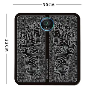 Oem biểu tượng tùy chỉnh hàng chục Massage Pad chân cơ bắp kích thích massage mat điện rung EMS chân Massager