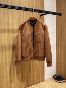 من Yuppie حامل جلد الغنم المحبب الصاعد الصاعد الصاعد الصاعد الصاعد من Yuppie جلد الغنم ذو السحاب إغلاق للخريف والشتاء للرجال - Product Image 2