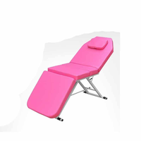Fauteuil de massage pliable et réglable avec trou pour le visage, lit de spa portable pour salon de beauté et usage en tatouage