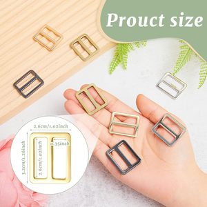 Pcs Flat Metal Slide Buckle Inch Belt Adjuster Sliders Tri Glide Strap Zinc Alloy Slider Buckles For <b>Purse</b> Bag Backpack Colors - Product Image 2