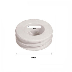 Abrazadera de inodoro de goma blanca 60mm para botes Ø 30 ÷ 32 Herramienta de torneado - Product Image 5