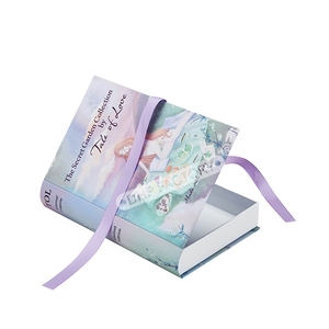 Cinta de embalaje de papel para regalo personalizado, cierre magnético en forma de concha de almeja, peluca para quemar pelo de bebé, caja de estilo hueco, libros para niños - Product Image 4