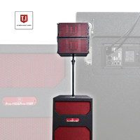 Système de sonorisation Line Array en bois T.I Pro Audio Pro-110 400W/800W avec caisson de basses pour événements en plein air (garantie 3 ans)