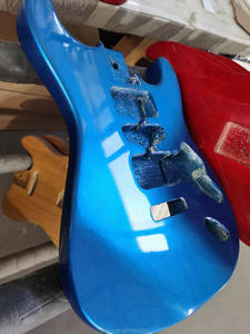 <span class=keywords><strong>Kit</strong></span> de <span class=keywords><strong>Guitarra</strong></span> <span class=keywords><strong>Eléctrica</strong></span> DIY con Cuerpo de <span class=keywords><strong>Guitarra</strong></span> <span class=keywords><strong>Eléctrica</strong></span> de Madera Maciza en Acabado Brillante Azul - Product Image 5
