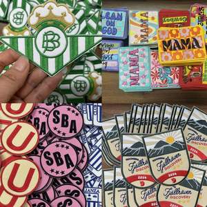 Écussons brodés personnalisés, badges, logos de marque, vente en gros, lettres thermocollantes pour vêtements - Product Image 5