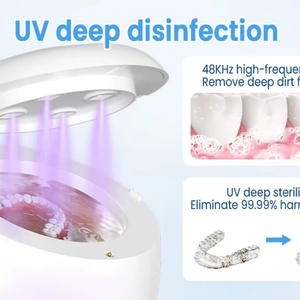 Mini Nettoyeur Dentaire Ultrasonique 200ml, Nettoyeur Dentaire UV pour Aligners, Retainers, Bijoux et Petits Accessoires - Product Image 5