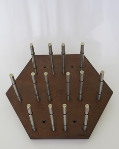 Soporte de acero inoxidable de nogal de la mejor calidad, soporte para botellas de madera para decoración de casas de lujo - Product Image 2