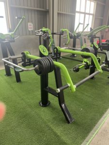 Équipement <span class=keywords><strong>de</strong></span> fitness extérieur à poids réglable, machine <span class=keywords><strong>d</strong></span>'entraînement <span class=keywords><strong>de</strong></span> force en acier galvanisé, design vert et noir - Product Image 4