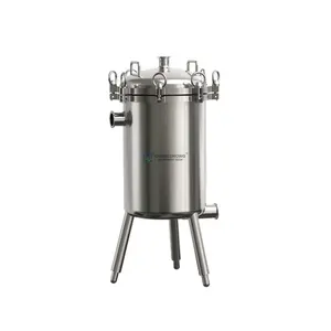 Filtre à seau à cylindre 50 100 200 micron crépine en acier inoxydable alimentaire industrielle