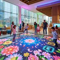 Vishow5.0 Vente directe usine Écran LED interactif d'intérieur pour tapis de course, résolution P2.976 84x84, 1500cd