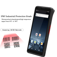 Support de charge optionnel, collecteur de données, Android 12.0, grand écran 6 pouces, 4 Go de RAM + 64 Go de ROM, scanner de codes-barres 2D, PDA portable