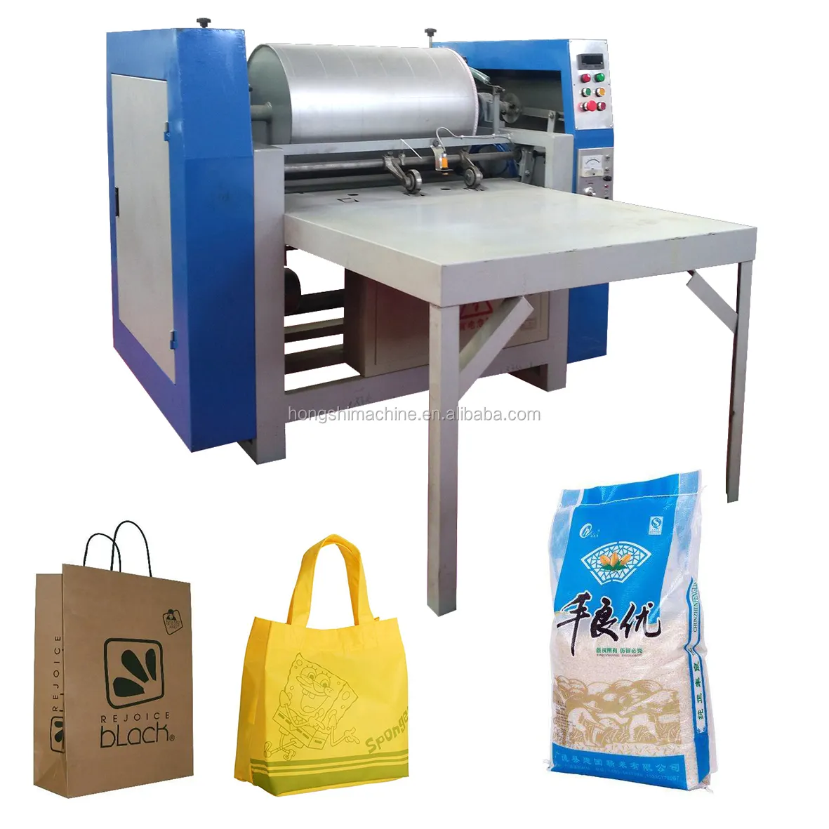 Automatic 1-5 Colors Offset Flexo Paper Plastic Bag Printing Machine Non Woven Bag Mylar Bag Drum Printer Machine