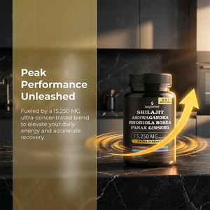 Capsules de Shilajit 8-en-1, 60 unités, pour adultes, avec Ashwagandha, Rhodiola Rosea, Panax Ginseng, pour l'énergie et la concentration, complément alimentaire à base de plantes - Product Image 2