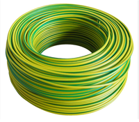 Câble de terre flexible en cuivre toronné isolé en PVC vert/jaune pour applications automobiles et de construction 6mm-120mm