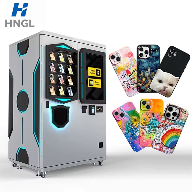 DIY Phone Case Printing Vending Machine Touch Screen Custom UV Printing Self Service Kiosk 300 Cases