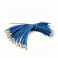 Harness Kabel Terminal Crimp Ujung Tunggal Kustom, Kabel Inti Tunggal Berisolasi PVC Biru dengan Terminal Crimp Spade untuk Peralatan Rumah Tangga