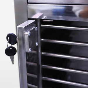 Chariot de classement médical en acier inoxydable L640 W395 H1430mm avec tiroirs, mobilier hospitalier, design industriel durable - Product Image 2
