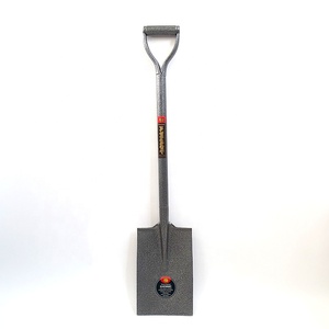 Herramientas de construcción de jardines agrícolas Mango de acero al carbono Cabeza de pala de hierro Pala de excavación de hierro de punto redondo S503 - Product Image 4