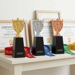 Trofeo Deportivo de Metal Fundido a Presión, Grabado con Láser, Impresión UV, Diseño Elegante, Portátil, para Eventos Corporativos - Product Image 1