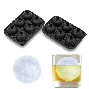 Moldes de Silicona para Cubitos de Hielo con Forma de Pelota de <span class=keywords><strong>Tenis</strong></span> 3D Personalizados BHD para Cócteles, Bourbon, Whisky, Artículos Divertidos para Fiestas, Libres de BPA, Reutilizables - Product Image 3
