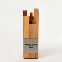 Trophée en bois emboîtable en forme de cube créatif, médaille commémorative d'honneur, prix de concours, prix personnalisé pour employés exceptionnels, Chine