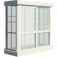 Venta directa de fábrica de Foshan, ventana abatible Upvc, toldo colgante superior deslizante, arco Upvc Bay Windows