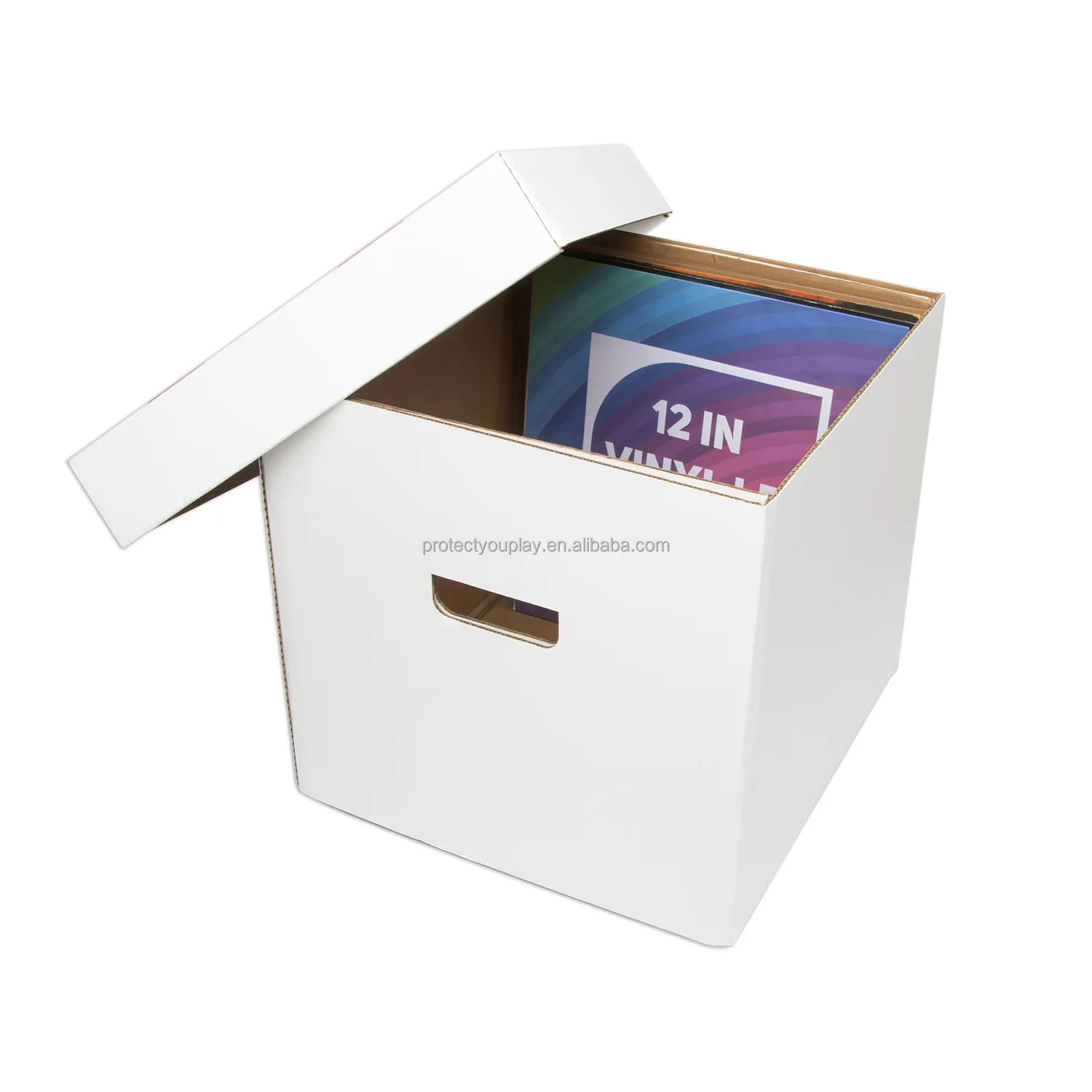 12-дюймовые картонные коробки для хранения виниловых пластинок 33 об/мин