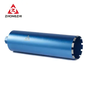 Laser Welded Diamond Core Drill Bit With Arix Segments For Granite Marble Solid Block Stone Reinforced Concrete Wet Drilling
