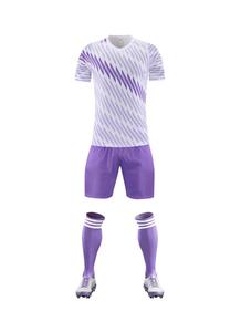 Uniformes de Fútbol Personalizados ODM con Nombre Impreso, Conjuntos de <span class=keywords><strong>Camiseta</strong></span> y Pantalones Cortos Unisex, Versión de <span class=keywords><strong>Jugador</strong></span> de Alta Calidad, Poliéster Ligero de Secado Rápido - Product Image 3