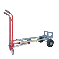 Chariot à plate-forme pliable multifonctionnel en aluminium 3 en 1 Capacité de charge de 300kg Chariot OEM pour le stockage des achats