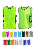 Maillot d'entraînement de football respirant personnalisé, chasubles de football en polyester, gilet d'entraînement en maille, chasubles de football avec ceinture