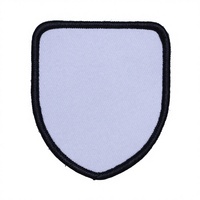 Patch vierge pour sublimation, broderie personnalisée, impression par transfert thermique, patch vierge en tissu pour sublimation