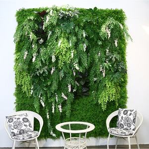 紫外线户外塑料人造墙植物绿色悬挂垂直草木丛林室内装饰 - Product Image 6