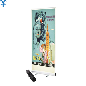Bannière enroulable extérieure 80x200cm avec mécanisme de traction au sol - Product Image 3