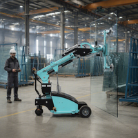 Robot Pengangkat Vakum Bertenaga Baterai Kapasitas Angkat 600kg Robot Pengangkat Kaca dengan Suction untuk Penggunaan Komersial