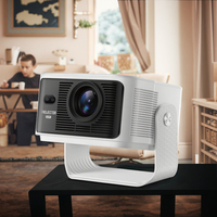 Projecteur LED portable Android 11 HY350MAX de marque 0wn avec support rotatif, écran clair 1080P, appareil de cinéma maison