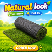 Gazon artificiel imperméable de qualité supérieure, durable, pour aménagement paysager, tapis d'herbe pour usage intérieur et extérieur, design automnal naturel LW40