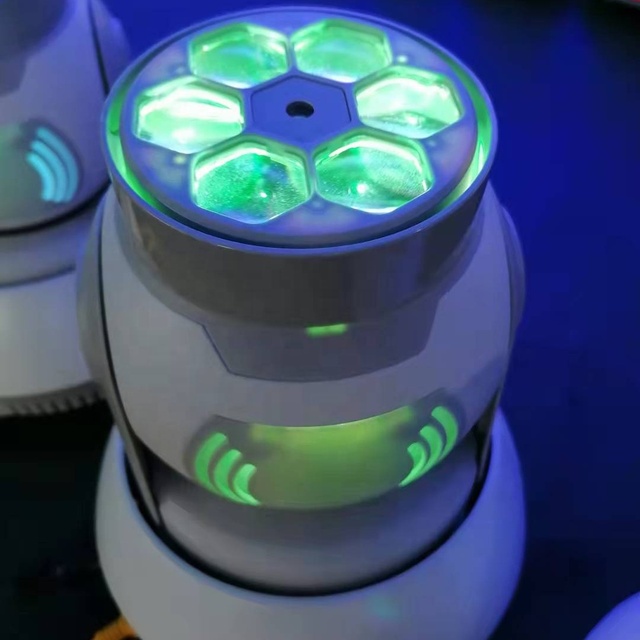 100W Bee-Eye Mini Moving Head Light RGBW Laser Dye Effect 16CH DMX512 Aluminum Housing for KTV Disco Bar