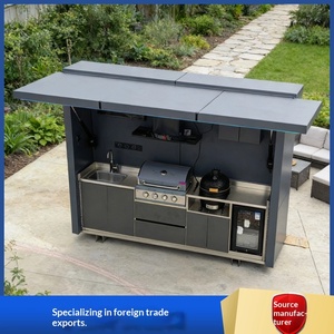 Cuisine extérieure en acier inoxydable de fabrication directe, OEM pour jardin et cour, design haut de gamme pour cour, exportation mondiale - Product Image 2