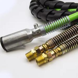 WJH مجموعة خرطوم خط الهواء ABS لخطوط الطيران التفاف نصف شاحنة خرطوم 12 قدم 3 في 1 للشاحنات مقطورة جرار - Product Image 4