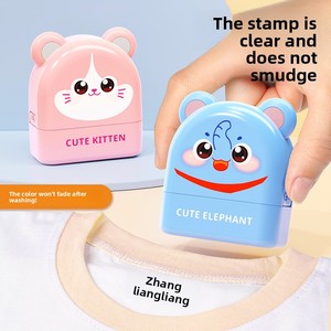 Set <span class=keywords><strong>di</strong></span> Timbri in Plastica Fotosensibile per Bambini con Logo Personalizzato per Vestiti <span class=keywords><strong>di</strong></span> Animali Domestici e Asili Nido - Product Image 3