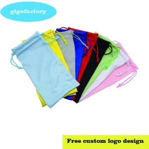 Luxury Custom Drawstring Jewelry Pouch with Superfine Fiber Security Feature Custom Logo for Necklaces & <b>Rings</b> Gift Packaging - Product Image 3