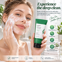 Nettoyant pour le visage en vrac 15% Centella Asiatica nettoyant pour le visage AHA BHA PHA crème hydratante de traitement de l'acné