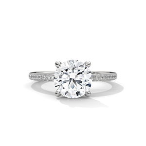 Anillo de Oro de 10k y 14k con Diamantes Cultivados en Laboratorio, Corte Brillante, Claridad VS1 VVS2, para Bodas, Marca RAAMAA, Superventas - Product Image 1