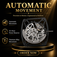 Montre haut de gamme pour homme, cadran squelette tonneau, boîtier en fibre de carbone noire, mouvement mécanique automatique, montre sport décontractée