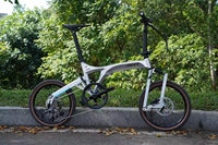 MINT bicicleta plegable 18 pulgadas freno de disco 9 velocidades loro mini bicicleta plegable aleación de aluminio 355 absorción de impacto bicicleta plegable