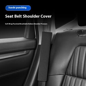 कस्टम लोगो आराम सॉफ्ट स्ट्रैप एक्सेसरीज ओम कार सीटबेल्ट कवर कंधे के स्ट्रैप सुरक्षा लुभावनी सीट बेल्ट को कवर करता ऑटो कार - Product Image 3