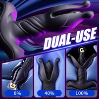 Vibrateur de massage prostatique à poussée, Dilatateur anal, Godemiché vibrant à battements, Plug anal vibrant, Jouets sexuels