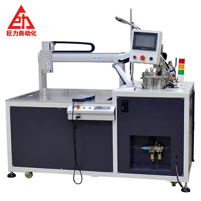 Máquina dispensadora de pegamento de dos componentes máquina mezcladora de recubrimiento de resina epoxi 10: 1/máquina de llenado de pegamento AB